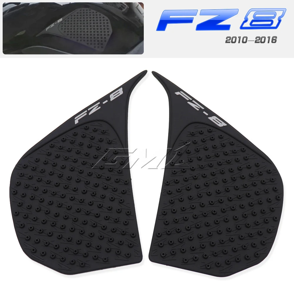 

For Yamaha FZ8 FZ-8 2010-2016 Motorcycle Tank Pad Gas Tank Traction Pads Fuel Tank Knee Side Stickers Protector Decal