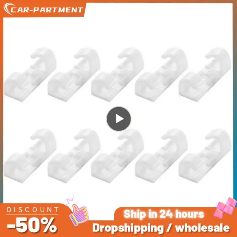 

1~40PCS Wire Manager Self-adhesive Cable Organizer Clips Tidy Fixed Clamp Cord Holder Home Accessories Tools