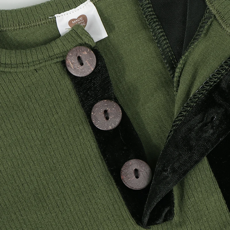 Рубашка в рубчик для мальчиков Топ с длинным рукавом Детская футболка открытым