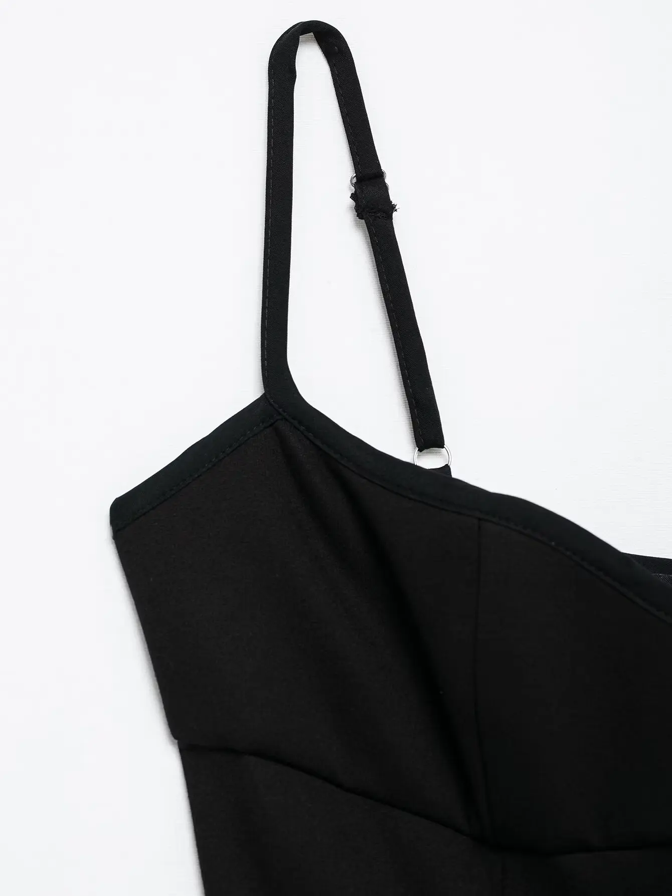 TRAFZA черное белое платье