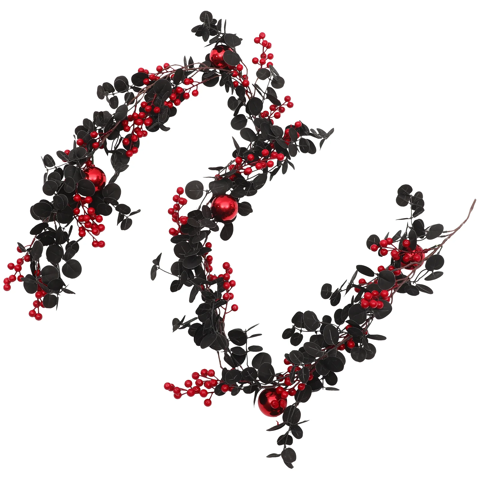 

Christmas Wreath Berry Garland Door Artificial Tree Eucalyptus Red Winter Holly Hanger Holiday Front Decoratio Vines Farmhosue