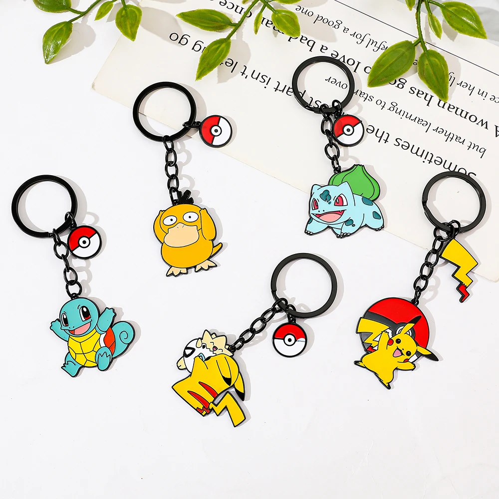 Брелок с изображением аниме Покемона Пикачу классический милый сквиртл Psyduck