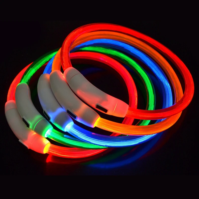 

LED Luminous Pet Collar Rechargeable Luminous Dog Collar Luminous Collar Can Be Cut Rechargeable Collar