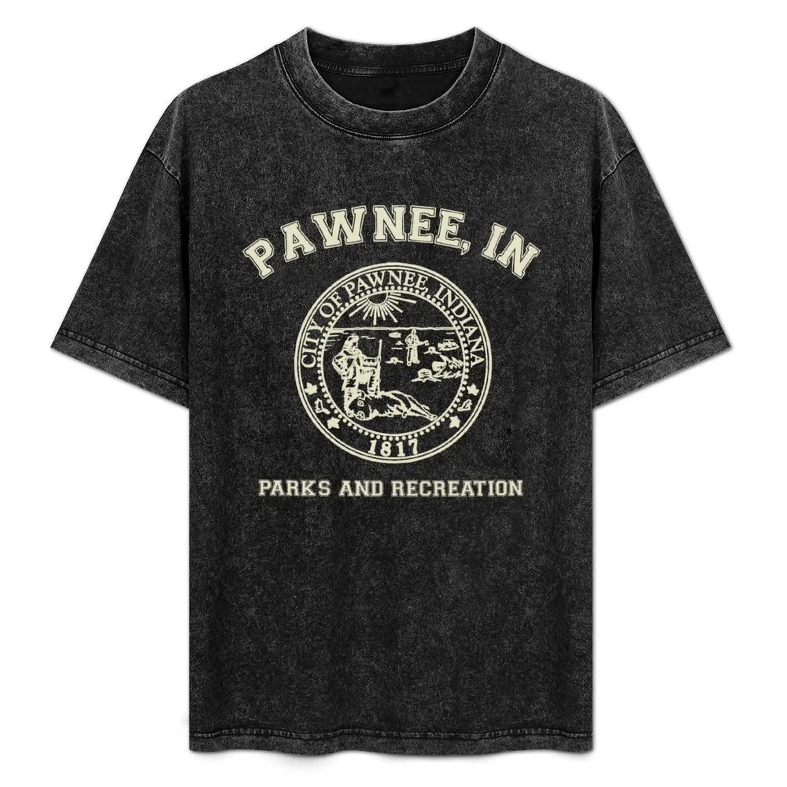 Футболка Pawnee Indiana Parks And Recreation футболки с рисунком топы больших размеров мужские в