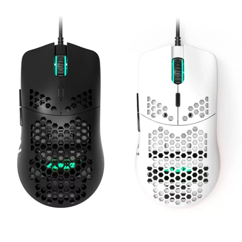 

AJ390 Light Weight Wired Mouse Hollow-out Gaming Mouce Mice 6 DPI Adjustable for Windows 2000/XP/Vista/7/8/10 Systems