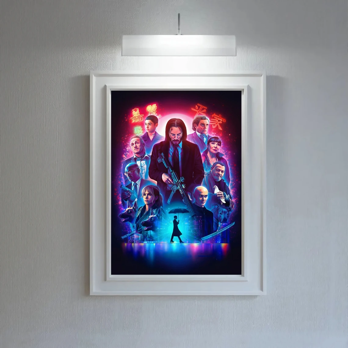 

Джон фитиль иллюстрация альтернативный фильм плакат печать художественный декор стен декор