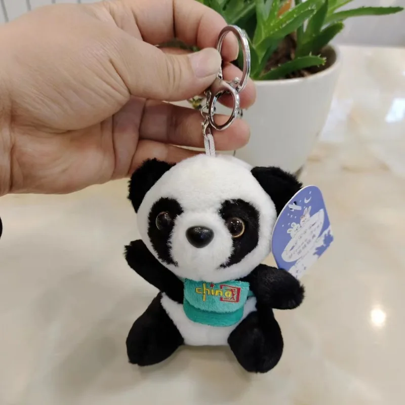 

Необычный милый брелок для ключей, подвеска в виде мягкого мультяшного животного, панда, брелок, подвеска, сумка, аксессуары для девушек, женщин