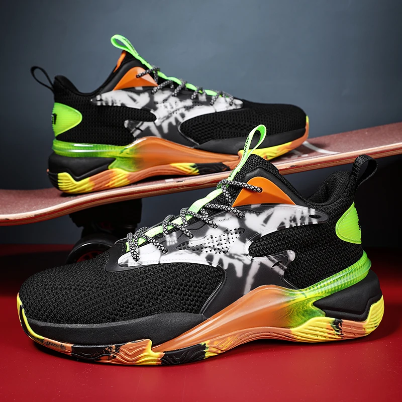 Basketball Shoes Breathable Confortable Sports Shoes Training Athletic Basketball Sneakers Men Zapatos De Mujer Tendencia