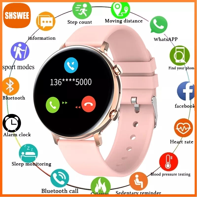 

ECG PPG Smart Watch Women Men IP68 Waterproof Heart Rate Monitor Bluetooth Call Smartwatch For Samsung Xiaomi Huawei