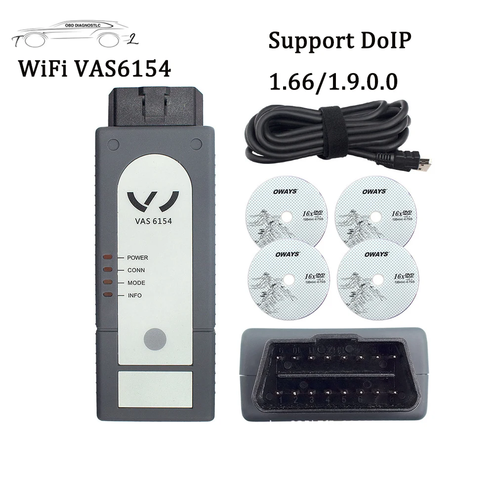 

A ++ качественный автомобильный диагностический сканер VAS6154 с Wi-Fi V1.6.6 / V1.9.0.0 полный чип OBD OBD2 VAS 6154 для V-W/A-udi/S-koda