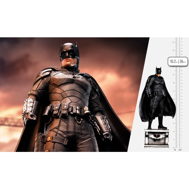 

Iron Studios DCCBAT64222-10 1/10 2022 Version of The Batman New Batman Action Figure Model Collection Toys Gifts