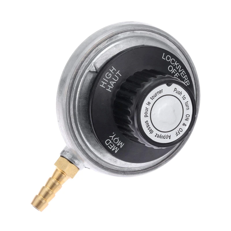 

Газовый Регулятор низкого давления, настраиваемый резервуар для пропана, 1 фунт, с соединением для шланга с зазубриной 1/4 дюйма