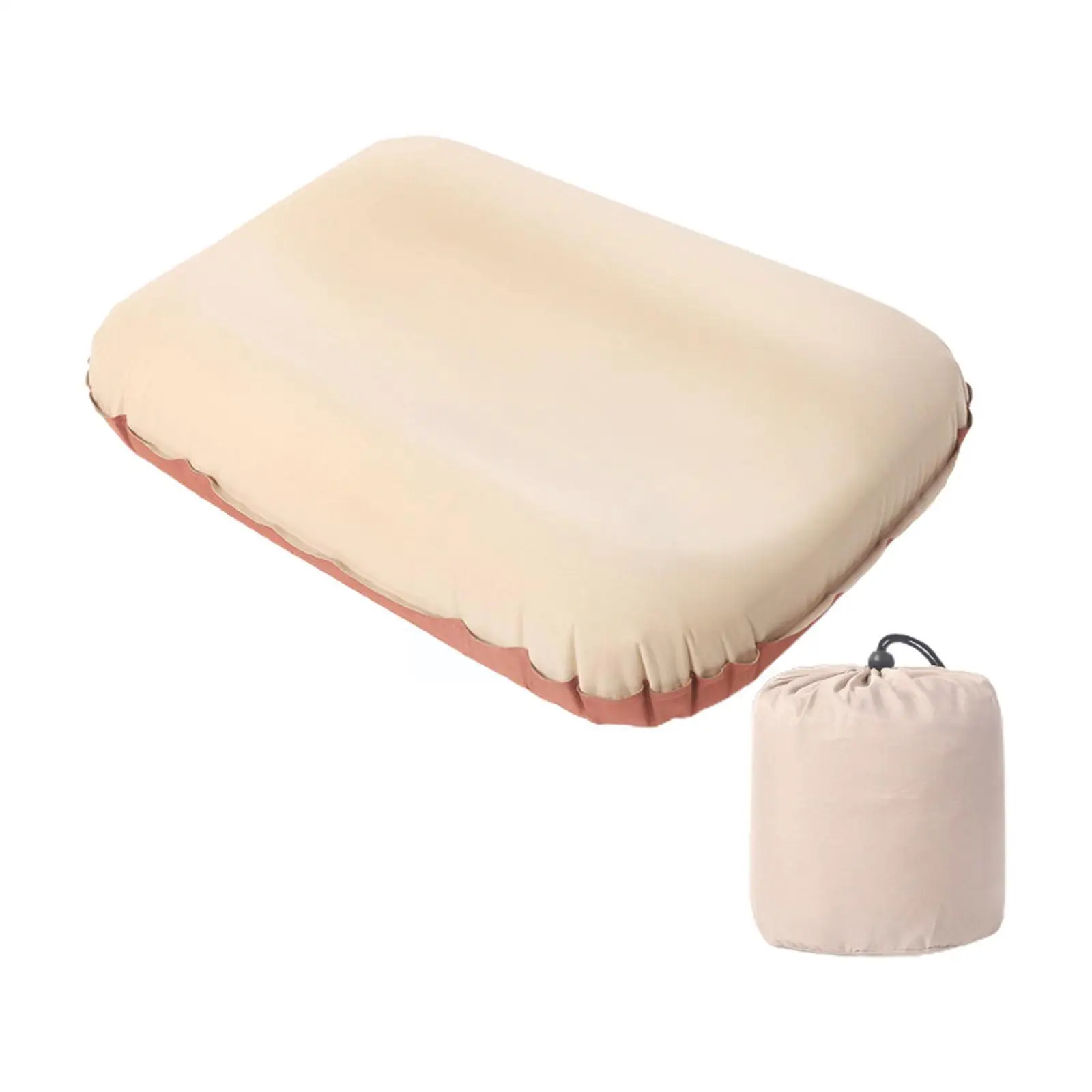 

3D уличная Удобная Бесшумная пенопластовая Подушка, автоматическая высокая портативная подушка для кемпинга, эластичная подушка для путешествий, надувная хлопковая Подушка J9E4