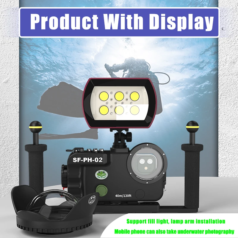 Seafrogs Case For iPhone 11 12 13 Mini Pro Max Underwater Case Waterproof Diving Cover Mobile Phone Housing With Wide-Angle Lens