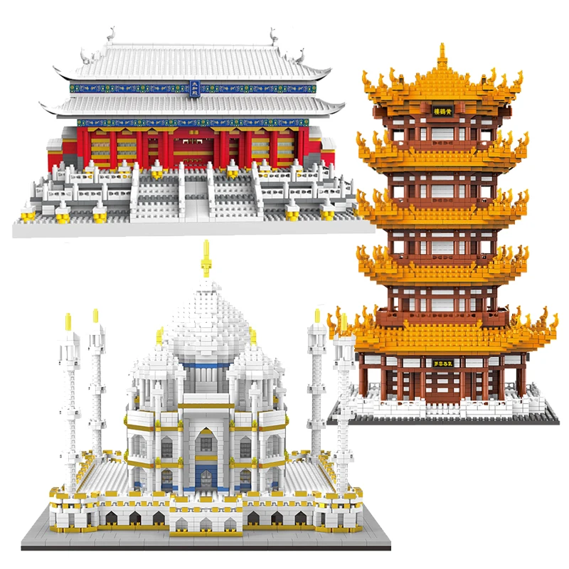 Конструктор архитектура 5186 шт. китайский запрещенный город Пекин тадж-махал