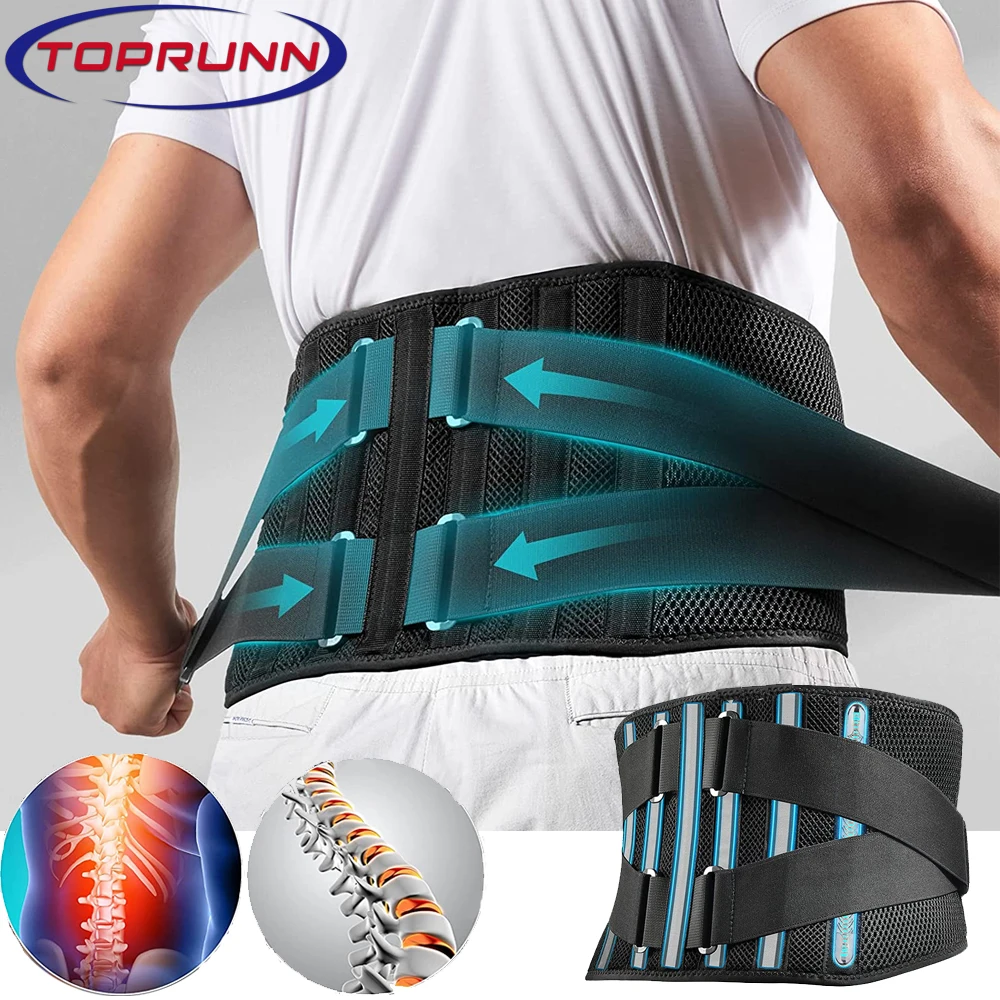 

Back Brace for Men Lower Back Pain Relief,Adjustable Back Support Belt for Work Heavy Lifting,Breathable Lumbar Support Straps