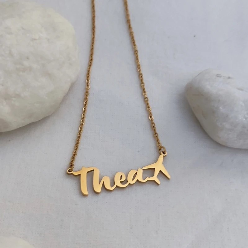 Персонализированное ожерелье авиатора на заказ украшение в подарок