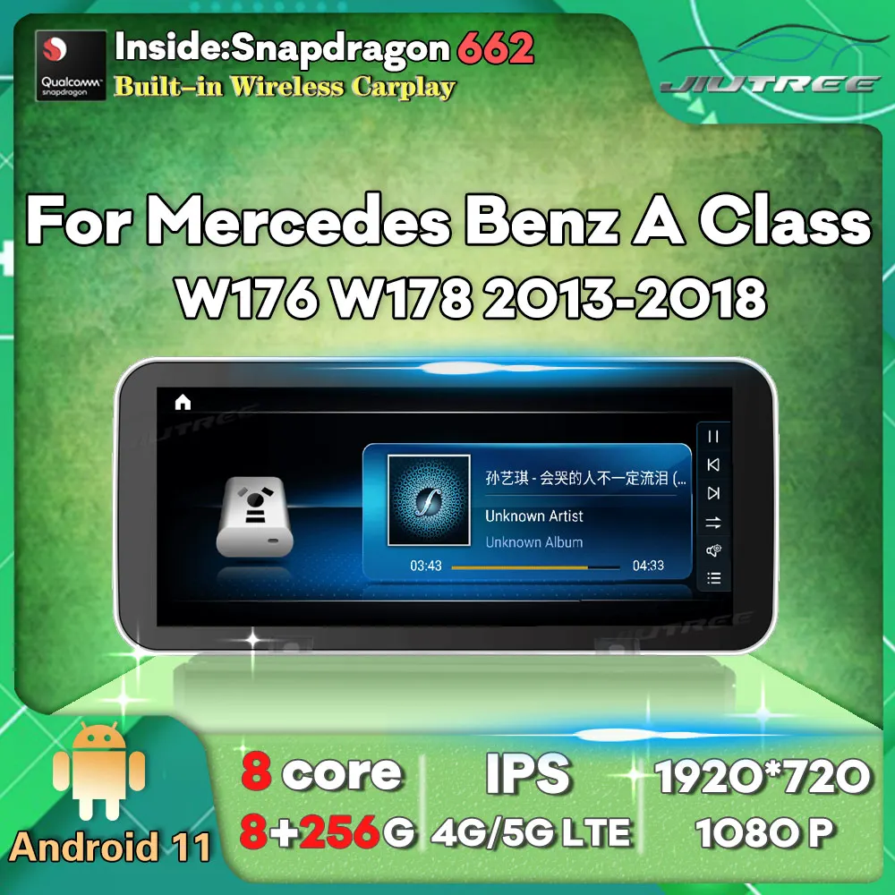 

12.3 Inch 256G Android 11 Car Radio For Mercedes Benz A Class W176 W178 2013-2018 Navigation Multimedia Player Stereo Reciver