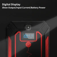 UTRAI 2500A urządzenie do awaryjnego uruchamiania Power Bank bateria przenośna ładowarka 10W bezprzewodowy ekran ładowania LCD młotek bezpieczeństwa urządzenie zapłonowe samochodu 3