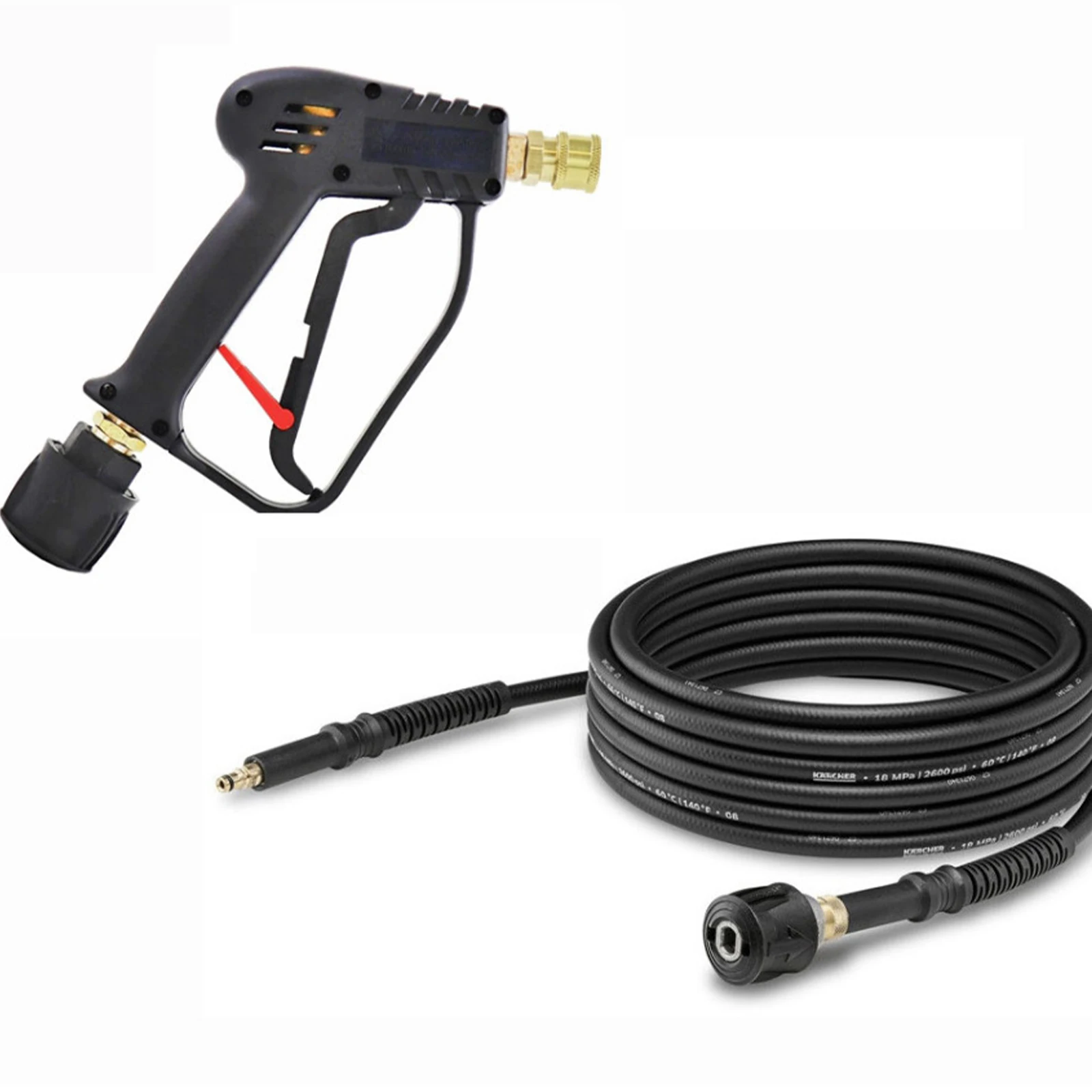 

Pressure Washer Adapter for Gun and Power Washer Only Compatible for Karcher Hose 4000psi M22-14mm Female Fitting