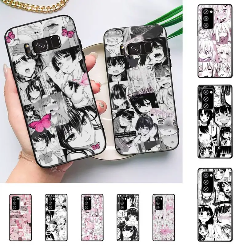

Black White Pink Anime Girl Phone Case for Redmi 8 9 9A for Samsung J5 J6 Note9 for Huawei NOVA3E Mate20lite cover