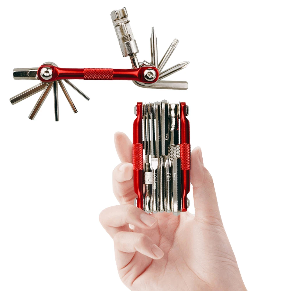 

Набор инструментов для ремонта велосипеда, портативный инструмент для удаления шестигранных спиц из алюминиевого сплава, гаечный ключ, акс...