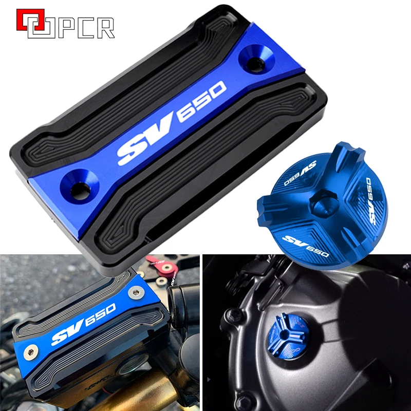 

For SUZUKI SV650 SV 650 2008-2021 2020 2019 Latest high quality Scooter Accessories Front brake Fluid Reservoir Oil Cap Cover