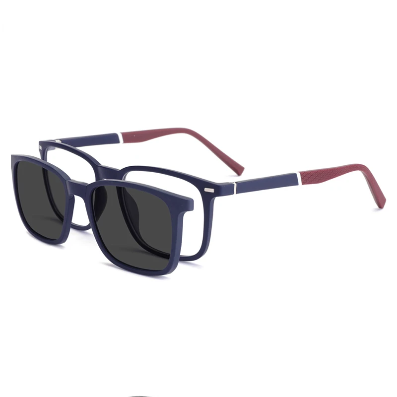 

Ceofy Men Eyeglasses 2 In 1 Foldable Cap on Magnetic Optical Myopia Popular Sunglasses Prescription Glasses Frame C8016