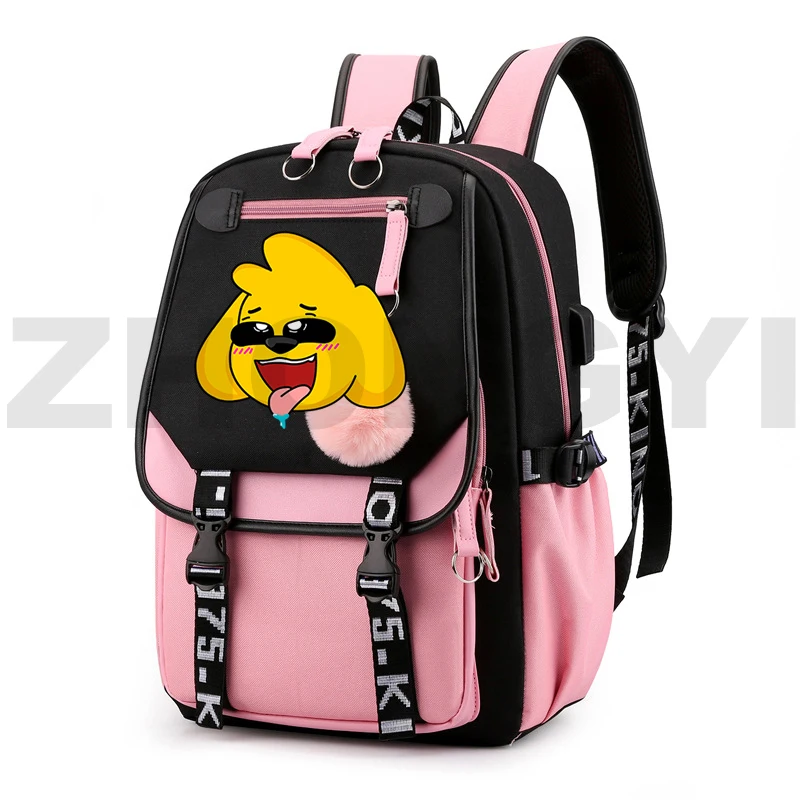 

Fashion Casual Women Mikecrack USB Backpacks Anime School Backpack for Boys Los Compas Cartoon Compadretes Game Laptop Daypack