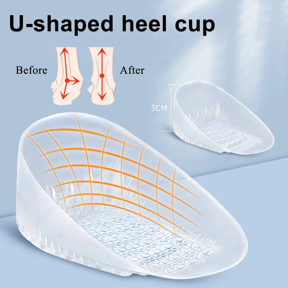 Силиконовые Гелевые Амортизирующие Стельки Для Пятки U-образная Спортивная