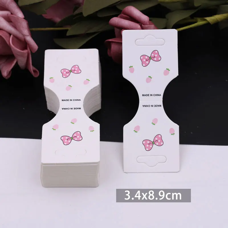 Милые заколки для волос 50 шт. упаковочные бумажные открытки самостоятельного