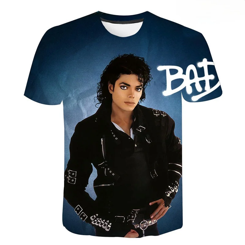 

Michael Jackson 3D Print T-shirt Men Women Children Fashion Hip Hop T-shirt Streetwear Harajuku Tee Shirts Homme Cool Tee Tops