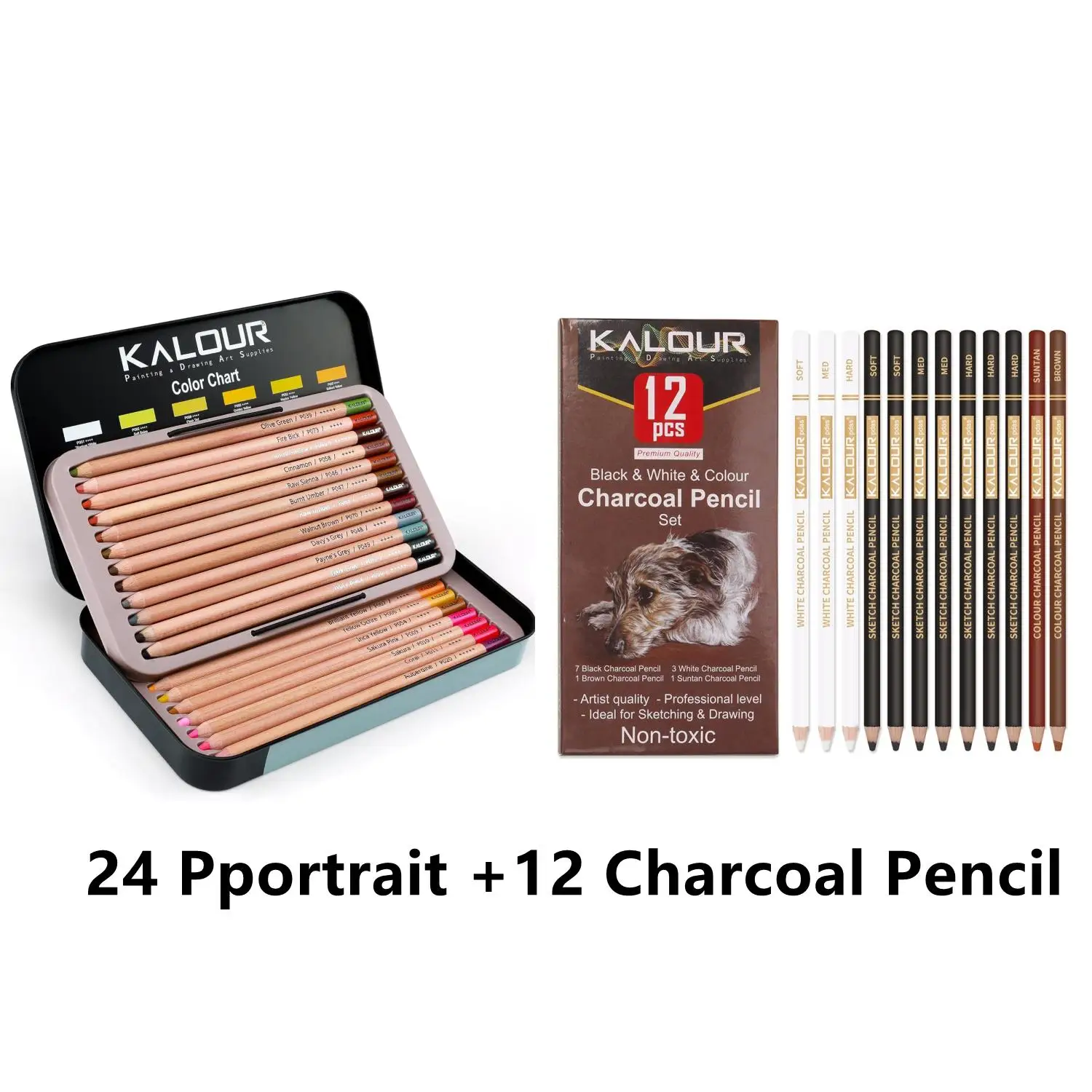 

Цветные карандаши KALOUR Pro 24 цвета