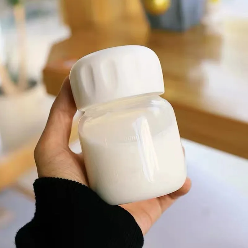 

Cute Mini Chubby Glass Small Capacity Creative Male and Female Student Water Cup Home Gift Gift Tea Milk Coffee Water Bottle