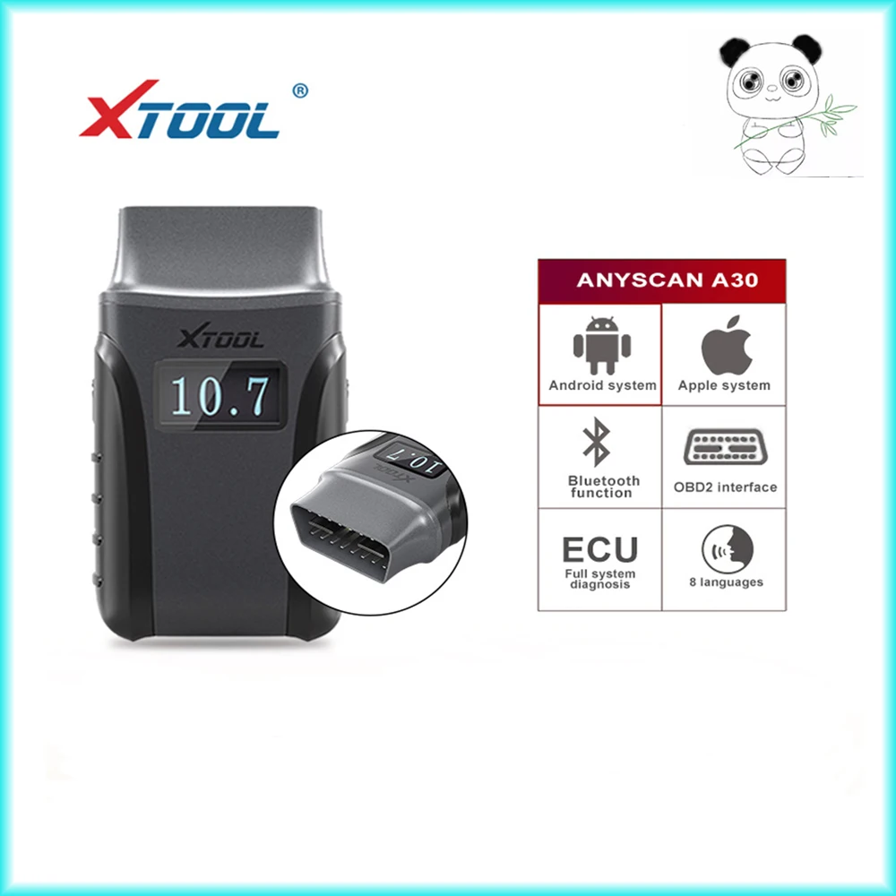 

Диагностический инструмент XTOOL Anyscan A30 A30D A30M OBD2 с функцией Bluetooth/Wi-Fi для Android/IOS, считыватель кодов всех систем автомобиля, сканер