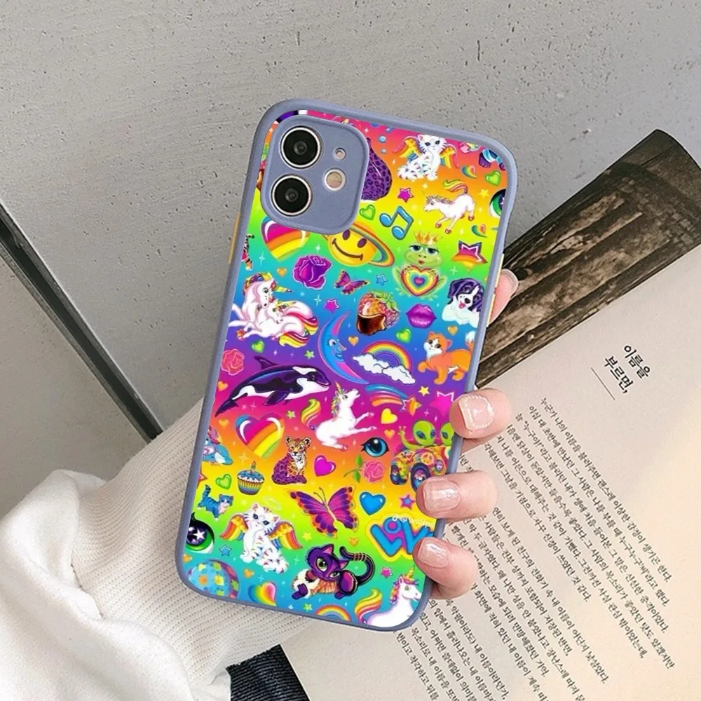 Чехол для телефона Lisa Frank Art для iPhone 14, 11, 12, 13, Mini Pro Max 8, 7 Plus X XR XS MAX, полупрозрачный матовый чехол (art.: 3920ca2b1e7fe) - 3920ca2b1e7fe