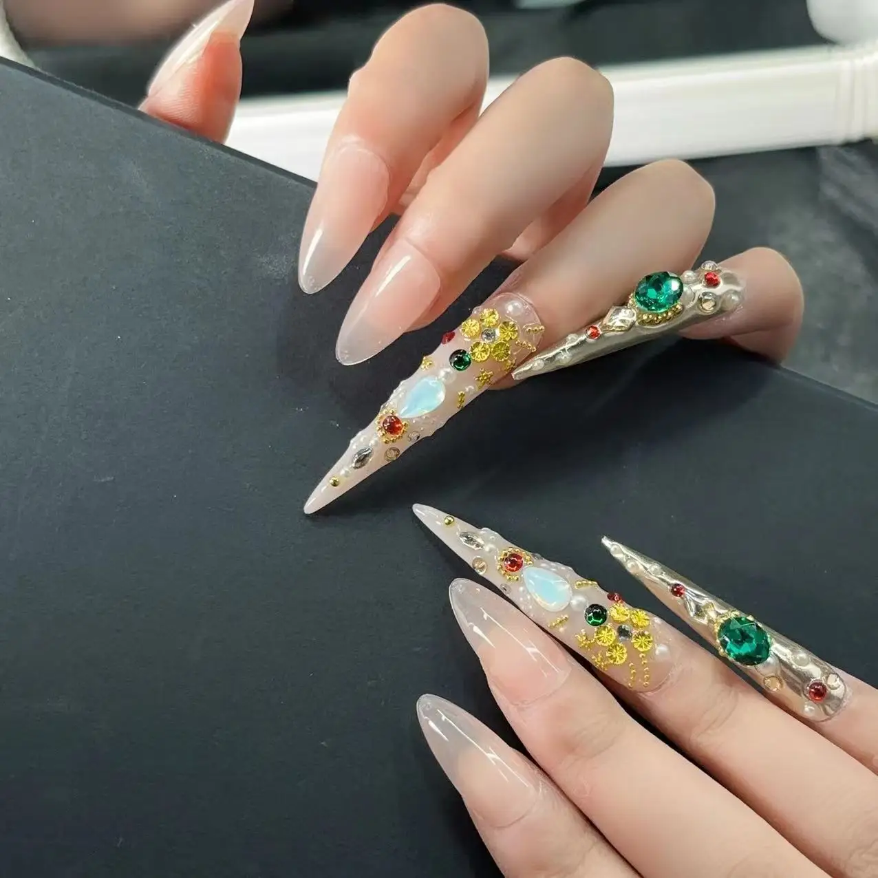 Wanwan доспехи чистый ручной доспех Дворцовый стиль современный съемный Маникюр