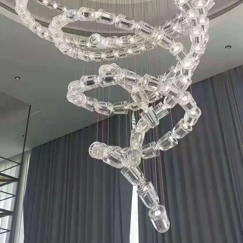 Индивидуальная хрустальная люстра для клубного лобби стола отеля выставочный