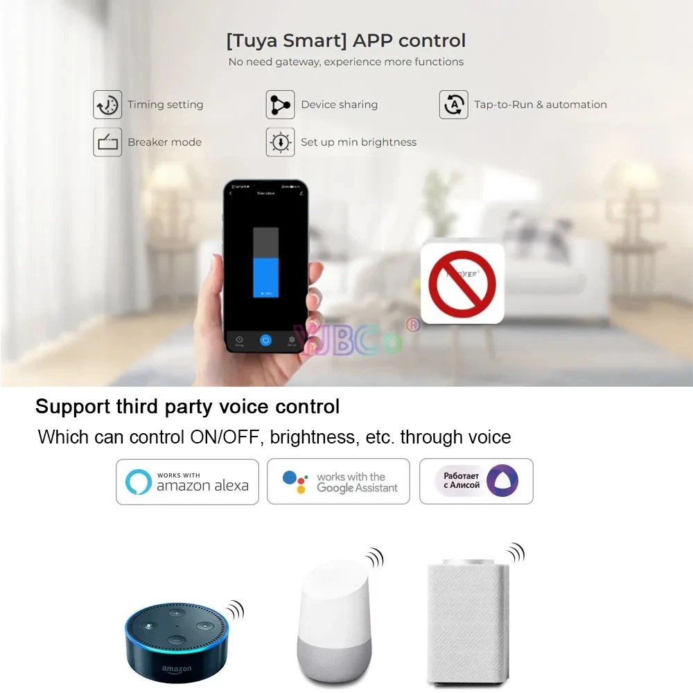 Miboxer Tuya WiFi + 2 4G Push AC Triac светодиодный диммер 110V 220V переключатель беспроводной пульт
