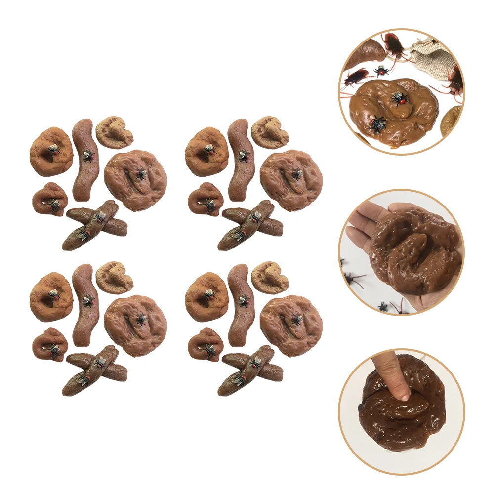 

24pcs Fake Poop Toy Poo Prank Prop Simulation Spoofed Toys for April Fool's Day Weird stuff Interesting things