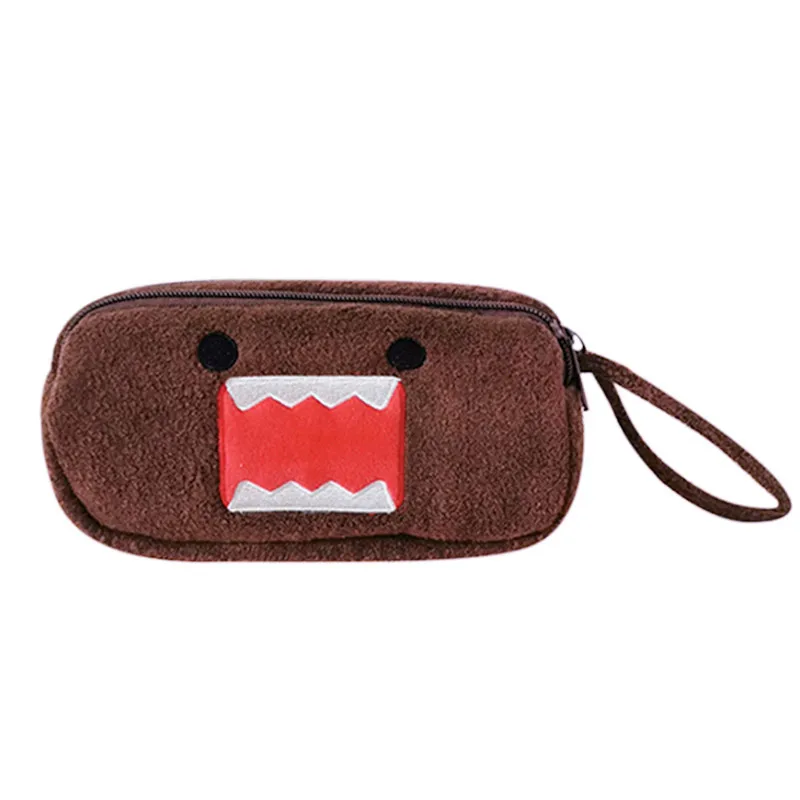 

Domo Kun Plush Makeup Bag Organizer Anime Cute Kawaii Pencil Case Storage Bag Make Up Cosmetic Bags Beauty Case