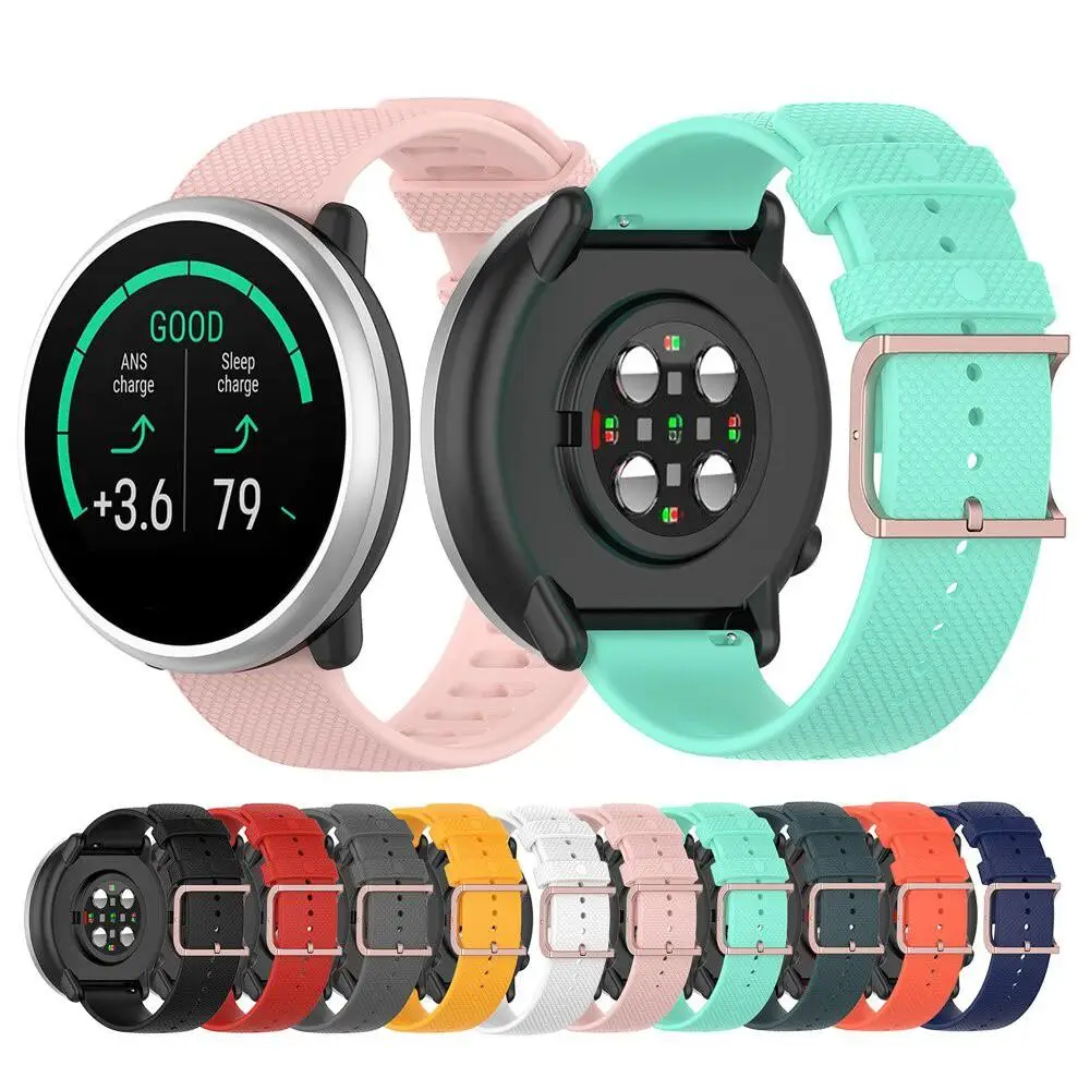

20mm 22mm Soft Silicone Watch Strap for Polar Ignite 2/ Unite Wristband for Polar Grit X / Vantage M M2 Watch Accessories