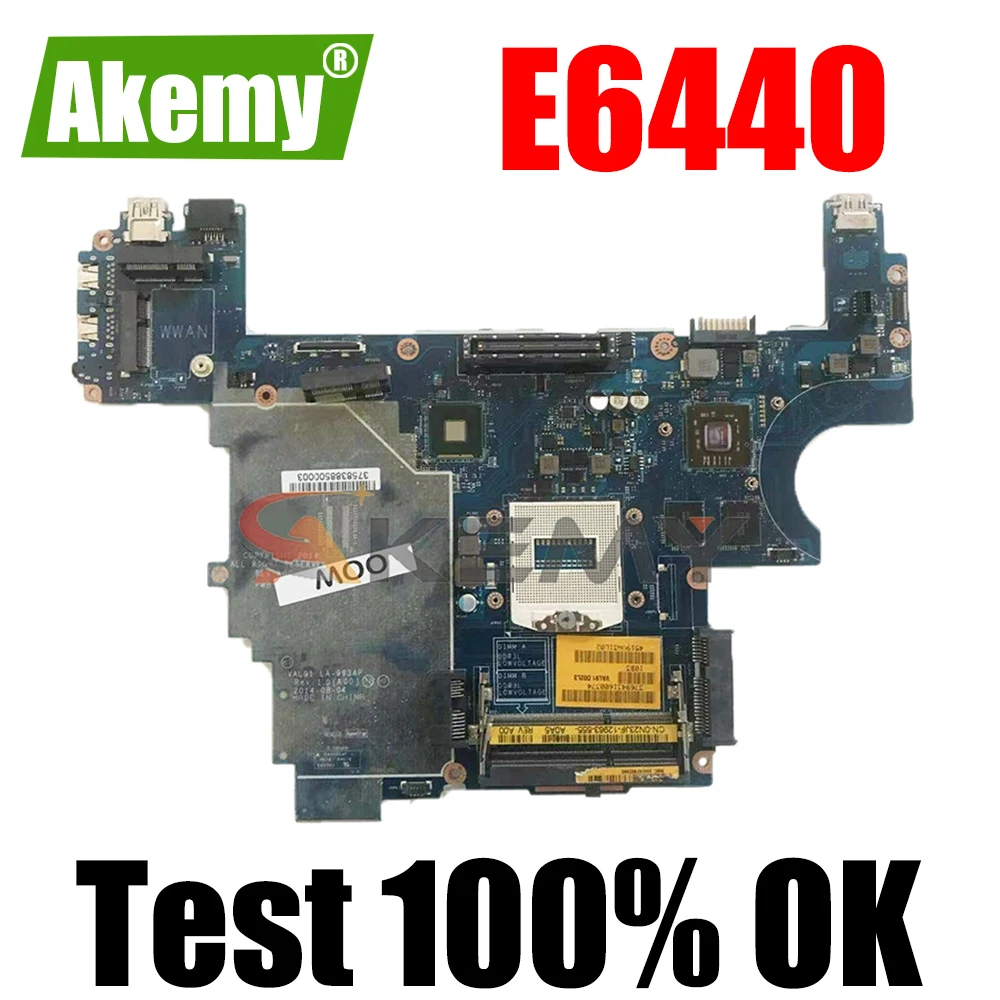 

Mainboard For DELL Latitude E6440 Laptop motherboard CN-0FVNJN CN-040KRG LA-9931P LA-9932P Mainboard DDR3 DIS or UMA