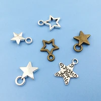 30pcslot zinc alloy star charms pendant for diy findings handmade fashion jewelry making bracelets necklace earring accessories