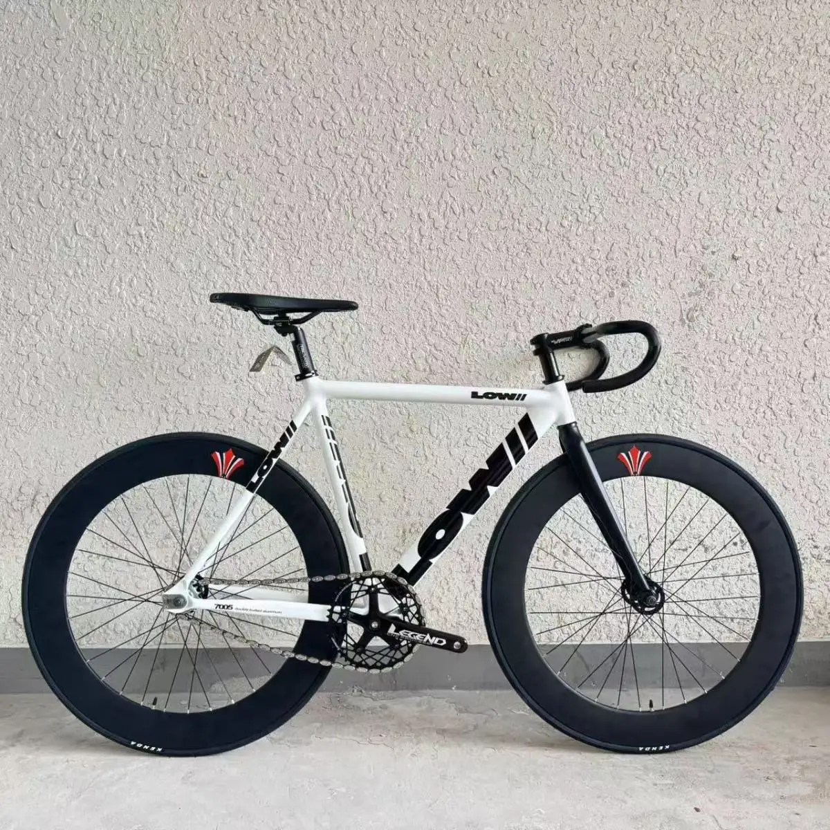 Фото 53/55/58 см велосипедная рама из алюминиевого сплава и передняя вилка Fixie Bike с фиксированной передачей велосипед 49T Spider Chianwheel 70 мм обод из алюминиевого сплава №2