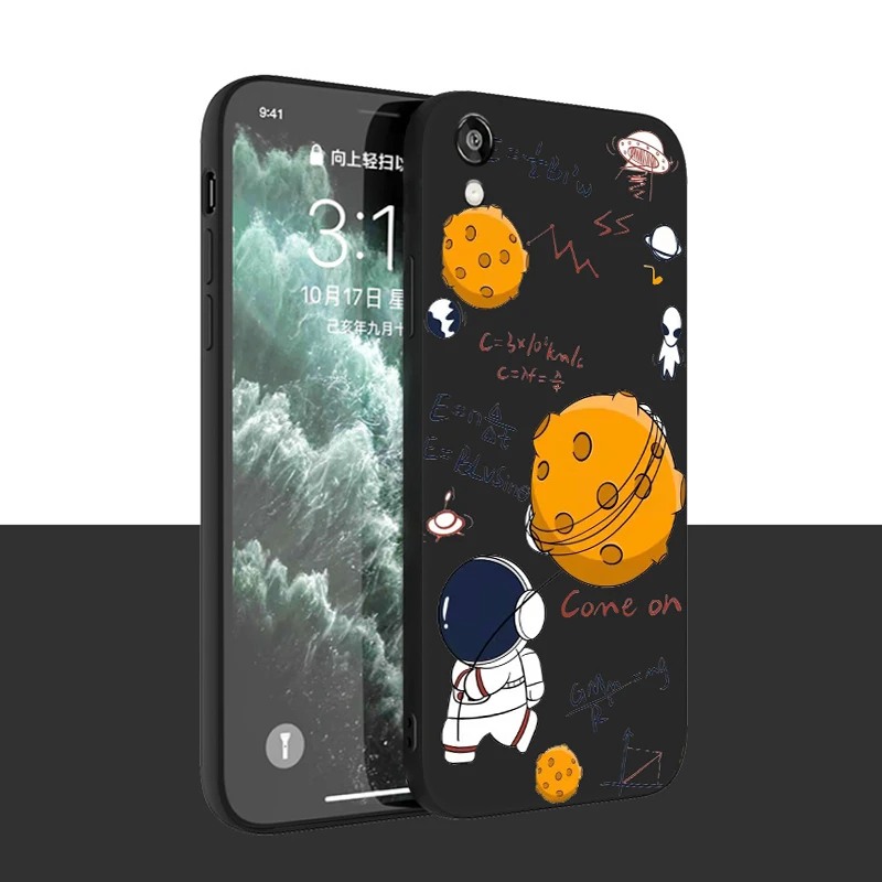Чехол для телефона Huawei Y6 2019 Y9 2018 Y7 Prime с изображением желтой планеты астронавта