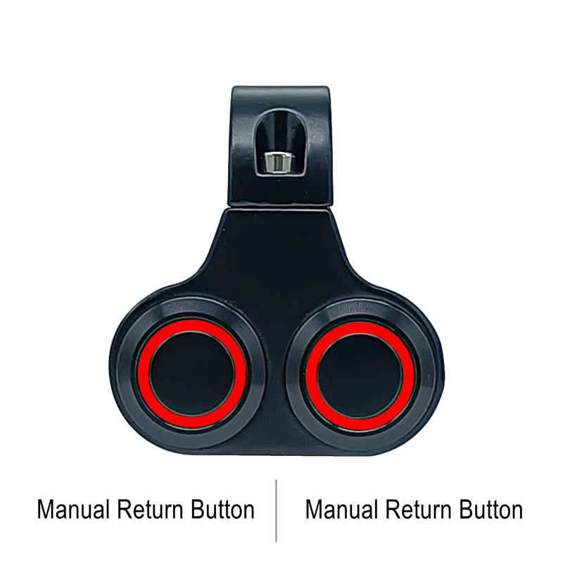 

Двойная кнопка для мотоцикла, светодиодный переключатель фар, контроллер рулевого управления, лампа включения-выключения для мотоцикла, 22 мм, ручка, водонепроницаемая