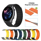 Ремешок двухцветный для Amazfit gtr 3gtr 3 pro, силиконовый Магнитный браслет для Amazfit Stratos 2, 2S, 3GTR2 2e, 47 мм