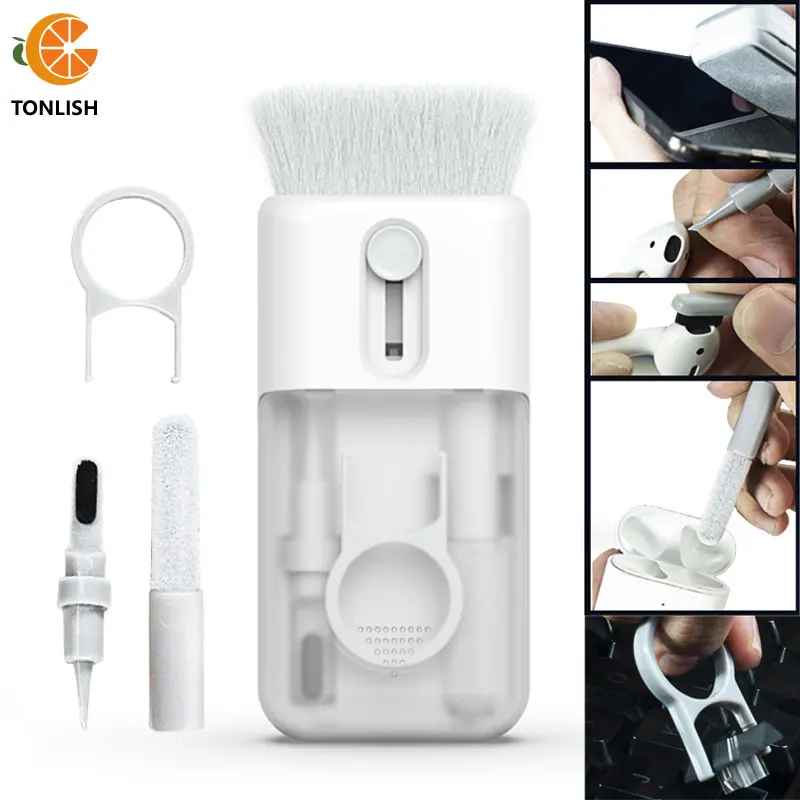 

Набор TONLISH для очистки наушников Airpods Pro 1 2, чистящая щетка для наушников с Bluetooth, инструменты для очистки чехла для iPhone 14