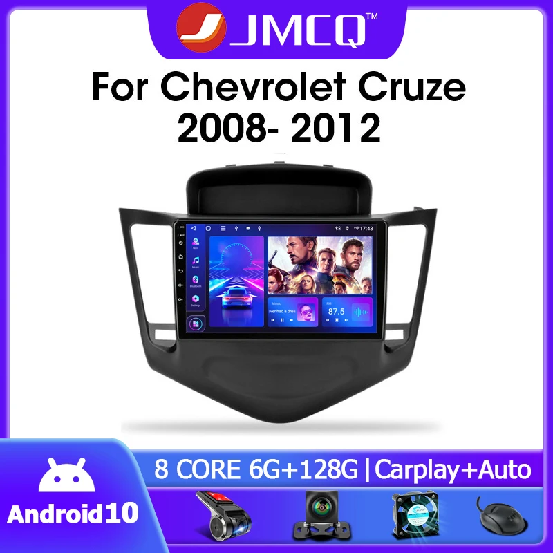 

Автомобильное радио JMCQ 9 дюймов Android 10,0 для Chevrolet Cruze 2009-2014 мультимедийный видеоплеер 2din GPS-навигация 4G Carplay DSP головное устройство